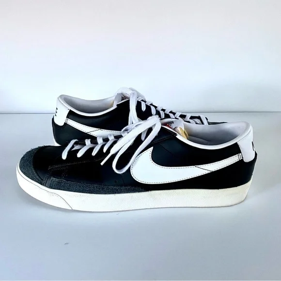 NIKE Blazer Low '77 Vintage Black White Shoe Sneaker DA6364-001 Mens Size 14 - Picture 5 of 14